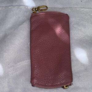 HOBO 	Spark Double Eyeglass Case
Pebbled Leather Mauve